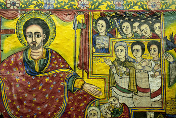 Fototapeta na wymiar Etiopska malowidła kościelne