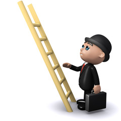 3d Banker climbs that ladder