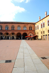 Fototapeta premium La Piazza del Municipio - Ferrara - Italia