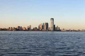 Naklejka premium New Jersey at sunset