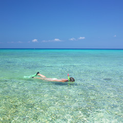 snorkeling, Maria la Gorda, Pinar del Rio Province, Cuba