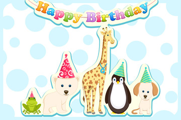 Animals Celebrating Birthday