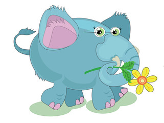 Blue elefant