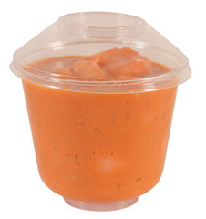 Shrimp cocktail. Isolated