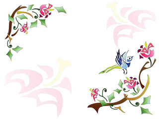 Abstract floral background