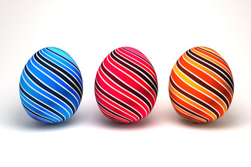 3d Easter eggs