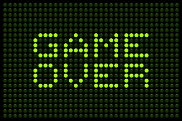 Game Over LED-bord