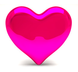 shiny pink heart
