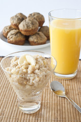 Banana Millet  Breakfast Pudding