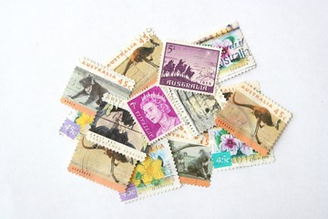 Obraz na płótnie Canvas Znaczki pocztowe z Australii