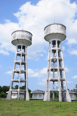 twin water tanks