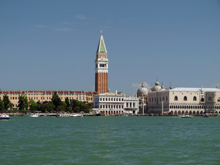 Venice - St. Mark's Square as seen from the San Macro Canal