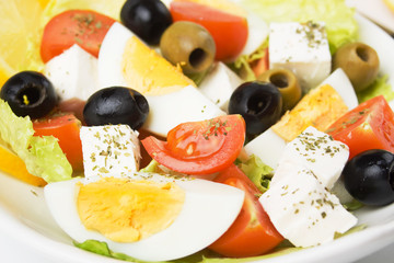 Egg and cheese salad