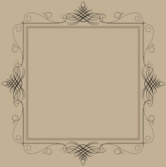 Decorative vintage frame