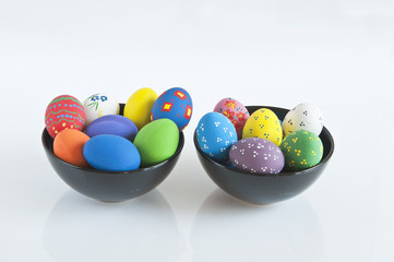 EASTER EGG in black dish