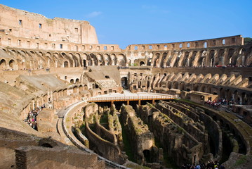 Fototapeta na wymiar Rzym Wnętrze Koloseum