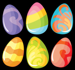 Set color eggs