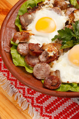 sausage and eggs for breakfast