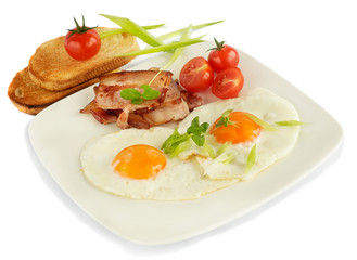 English Breakfast isolated on white background
