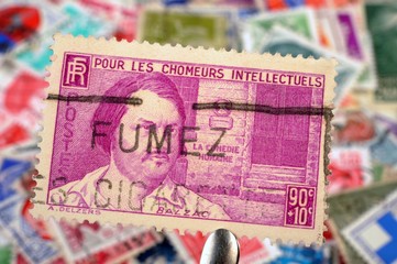 timbres - Pour les chômeurs intellectuels - philatélie France