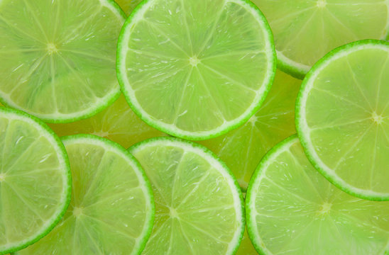 Scattered limes background