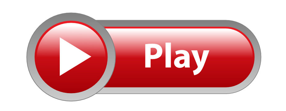 PLAY" Web Button (video media player key icon watch live music)  Stock-Vektorgrafik | Adobe Stock