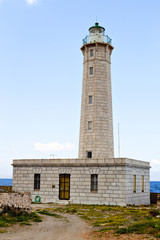 Lighthouse at Kranay island of Gytheio city in Greece