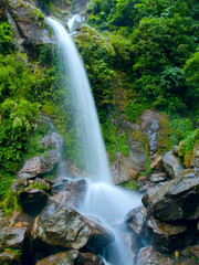 Beatiful waterfall the seven sisters in Sikkim, India © Wouter Tolenaars