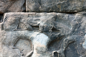 Fototapeta premium Weathered faces