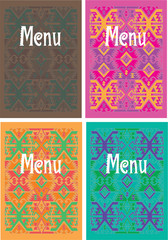 mexican menu cover design