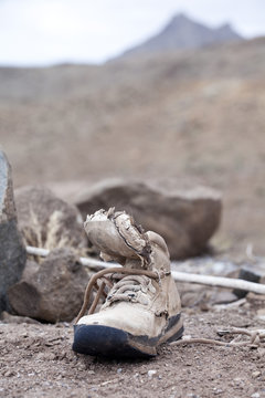 abandoned shoe
