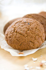 Oatmeal cookies with milk