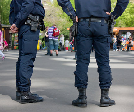 Gendarmes en station