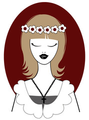 Horoscope and zodiac sign illustration
