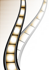 Film strip background with place for text.