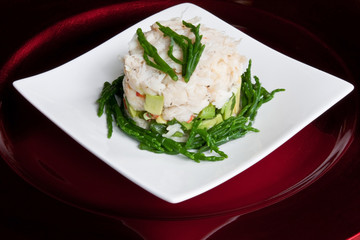 Crab, Avocado & Samphire Cocktail