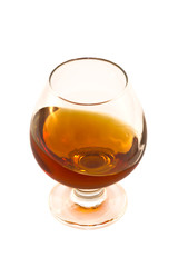 Wine glass with alcohol