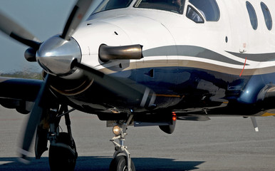 Fototapeta premium plane on the runway