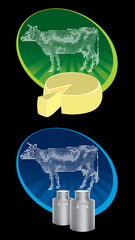 cow label