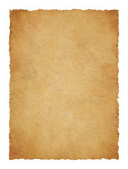 Parchment with ragged edges