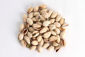 Pile of pistachios