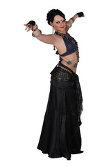 Tanzende Frau isolated