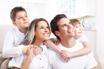 Fototapeta premium Happy family.