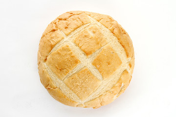 Bread loaf on background