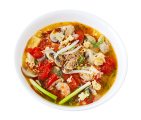 Rice Vermicelli Seafood Soup
