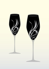wine glasses special day
