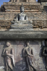 Ancient Buddhas in Heritage temple 1.