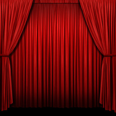 Red Stage Curtain