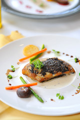 steak fish for dinner