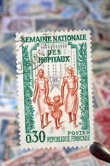 timbres - Semaine Nationale des Hôpitaux - 0,30 francs - philatélie France